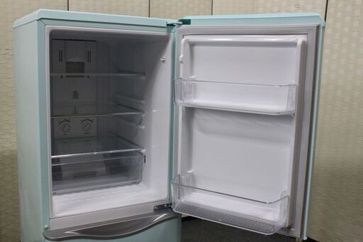DAEWOO レトロスタイル1ドア冷蔵庫 124L 右開き アクアミント DR DAEWOO レトロスタイル1ドア冷蔵庫 124L 右開き アクアミント DR