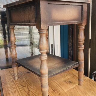 アンティーク 引き出し付 サイドテーブル】インテリア /古道具/レトロ