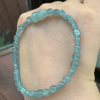 本翡翠ブレスレット　氷種　無含浸無着色
