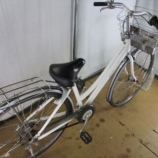 B502　限定特価　★ブリヂストン　アルベルト　ホワイト　5段★ 中古自転車 【27インチ 】