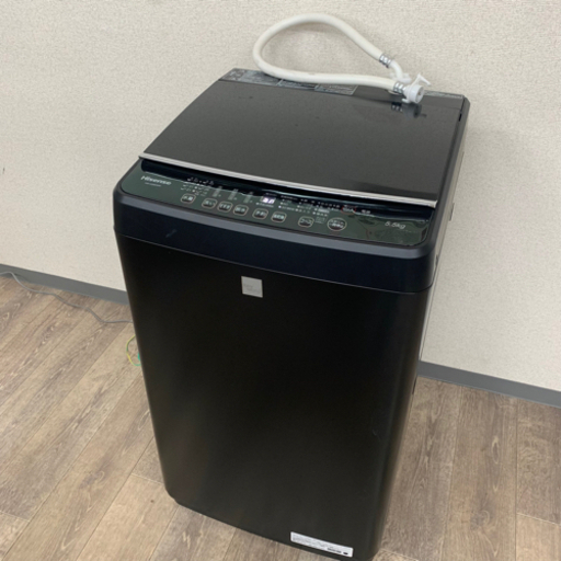 12/5 終 IS 2018年 ハイセンス HW-G55E5KK 全自動洗濯機 keyword マットブラック 5.5㎏ 動作OK 菊KB