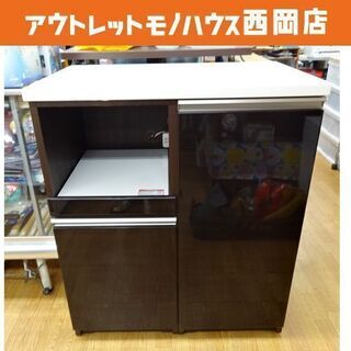 現状特価品！レンジボード 白エナメル 幅120㎝ キッチンボード