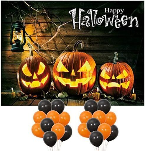 新品未開封　ハロウィン　タペストリー 風船150×130