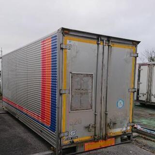 【香取市山之辺】No.E-6【3t車でも配送可】 アルミコンテナ 南京錠使用可 長さ約445cm×幅217cm×高さ240cmくらい 配送可 香取市山之辺】No.E-6【3t車でも配送可】 アルミコンテナ 南京錠使用可