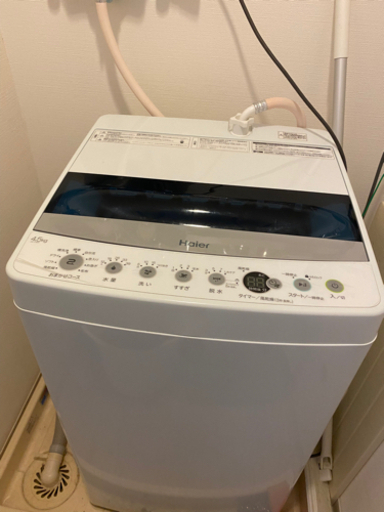 譲渡者10/23までに決定、家電セット　2019年製Haier洗濯機 +2019製AQUA冷蔵庫（電子レンジサービス）