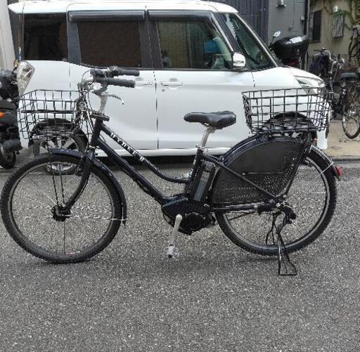 美車！！\nブリジストン　ハイディーB 　前後26インチ 　ツヤ無し　濃紺　買い物仕様　バッテリー２個付！オプションでチャイルドシート！
