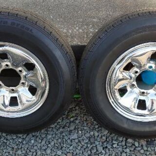 ☆希少・旧ハイエース純正メッキホイール・夏タイヤ１５インチ４本セット☆