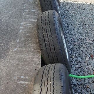 ☆希少・旧ハイエース純正メッキホイール・夏タイヤ１５インチ４本セット☆