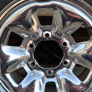 ☆希少・旧ハイエース純正メッキホイール・夏タイヤ１５インチ４本セット☆