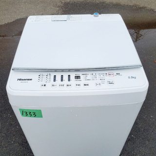 ②✨2018年製✨1333番 Hisense✨全自動電気洗濯機✨