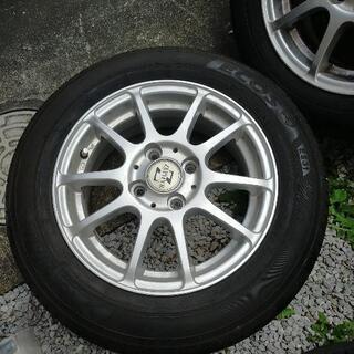 タイヤ、ホイール 溝多！175/65R14 夏タイヤセット ヴィッツ フィット 