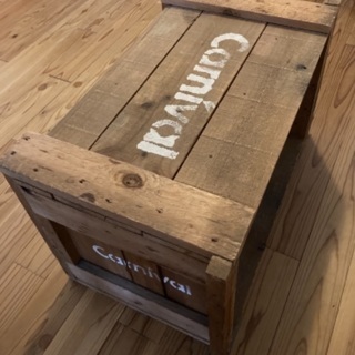 木箱　アンティーク　りんご箱　DIY