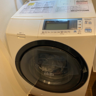 交渉中　HITACHI ドラム式洗濯乾燥機（BD-S7500L）左開き