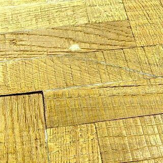 札幌市/清田区　ノットアンティークス トロイ テーブル 矢張り オーク材 センターテーブル ローテーブル