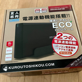 【ネット決済】玄人志向HDDケース3.5型対応USB2.0接続