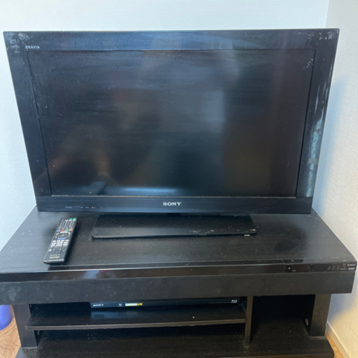 32型テレビ、テレビ台セット