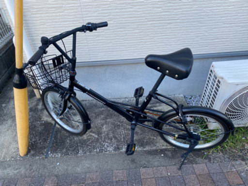 【受け渡し者選定済み】自転車　21Technology ミニベロ (20インチ) 小径車 シマノ6段変速ギヤ カゴ付き