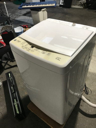 取引場所　南観音　A  2110-193  AQUA/アクア　AQW-GS5E8   全自動電気洗濯機　5.0Kg   2021年製
