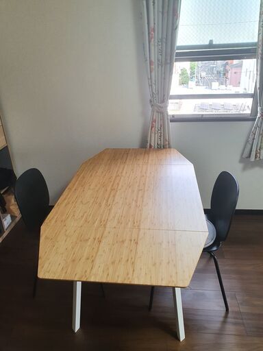 【値下げ】IKEA　テーブル（椅子付き）【１人～６人】