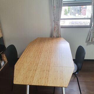 値下げ】IKEA テーブル(椅子付き)【1人~6人】 | repella.gr