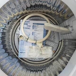 ■取引決定済■2019年製■シャープ 洗濯6.0kg 全自動洗濯機【抗菌・防カビ加工】ES-GE6C-W