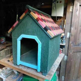 犬小屋◆木製トタン屋根◆中型犬