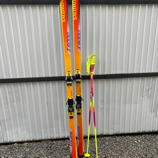 【ネット決済】SALOMON スキー板、ビンディング、ストックセット
