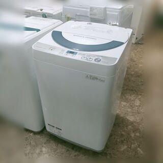 シャープ 全自動電気洗濯機 ES-GE55R-H 2016年製 5.5kg 店頭引き取り
