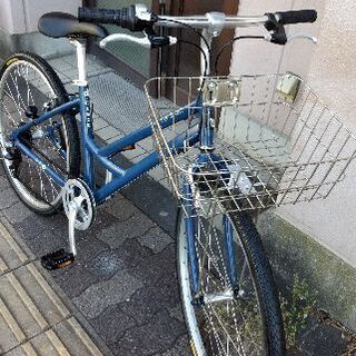 ヴィンテージ]unite mor 26吋 シティクロスバイク アルミ/7speed/ブルー系