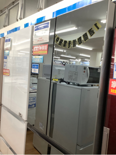 安心の一年保証！【TOSHIBA(ﾄｳｼﾊﾞ)】6ドア冷蔵庫