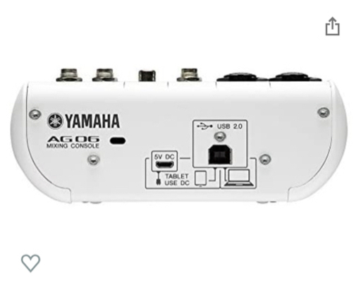 値下げ交渉受付中※【YAMAHA AG06】オーディオインターフェース 6