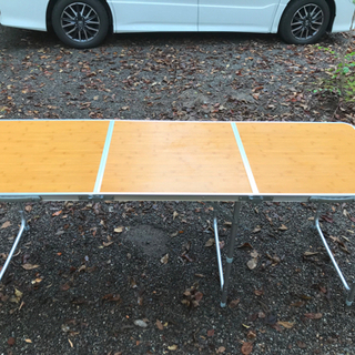 【ネット決済】アウトドアテーブル　折り畳み式　高さ3段階調節
