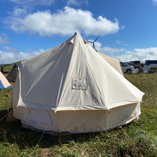 ベルテント  4M   グランピング　煙突穴付き　