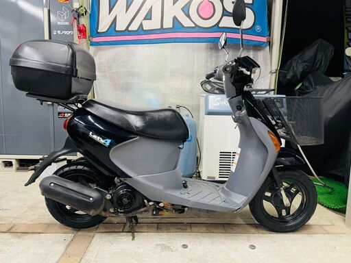 ★実動！ レッツ4 CA45A Fi インジェクション バスケット、リアボックス付き！ 低燃費 千葉 木更津 原付 即日配送可 50cc★