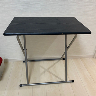 折り畳み式　テーブル　ブラック　パソコンデスク　学習机