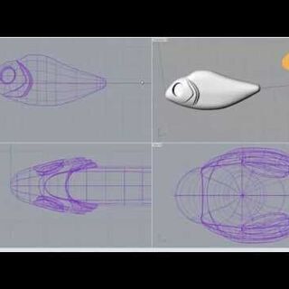 CNC自動旋盤用の３D図面（ルアー）