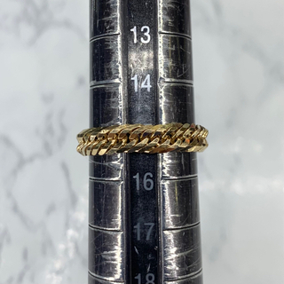 中古品】12面トリプル 喜平リング 15号 2.8g［54］
