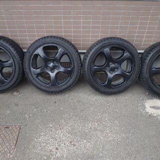 取引中】2018年製 215/45/17スタッドレス SUBARU純正ホイール四本セット