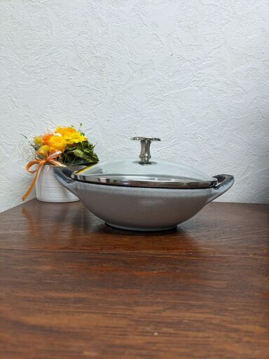 staub ストウブ ベビーウォック 16cm グレー 【美品】