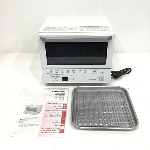 21R590 ジ 4 Panasonic コンパクトオーブン(家庭用) NB‐DT52 2020年製 取扱説明書付き ホワイト 中古品