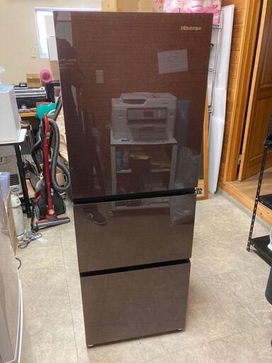 ★美品★HR-G2801BR 282L 3D冷蔵庫 ガラストップ 2020年 高年式 Hisense ハイセンス キッチン