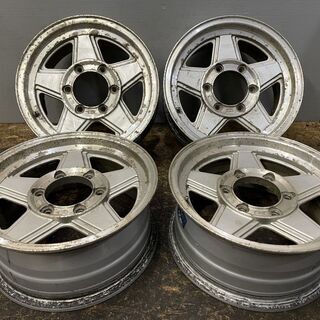 ROCOM HORIZON 2 社外ホイール 15インチ 4本 6.5J6HPCD139.7+30 100系ハイエース等 リペアベース　(VHF224)クレジットカード QRコード決済可能