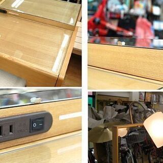 ニトリ ドレッサー ハル 幅64.5×奥行40×高さ137cm 一面鏡 トップガラス