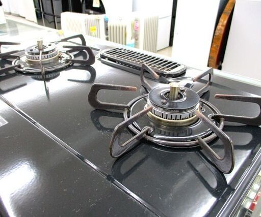 都市ガス ガステーブル 2016年製 幅56cm パロマ ガスコンロ 右強火 IC