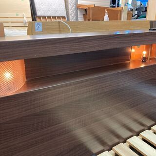 愛品館市原店】照明付シングルベッド【管理IGB017628-104】 【公式通販】