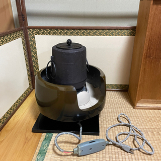 茶道　風炉(電気式）釜　セット