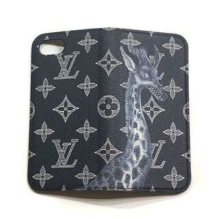 本物 ルイヴィトン iPhone7 フォリオ スマホケース iPhoneケース モノグラム サバンナ キリン ネイビー 紺 M66599 LOUIS VUITTON ☆ 札幌市 白石区 東札幌 ☆ アウトレットモノハウス