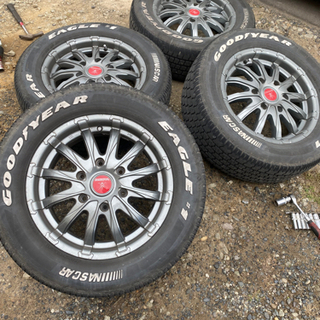 ハイエース 6ケツ アルミホイール タイヤ付き4本セット