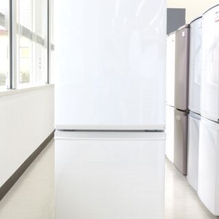 北海道/千歳市 SHARP/シャープ 2ドア冷蔵庫 SJ－D14DーW 2017年