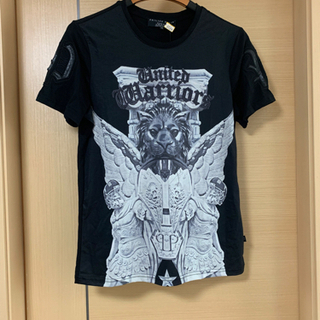 【ネット決済・配送可】Tシャツ  ラインストーン  ライオン
